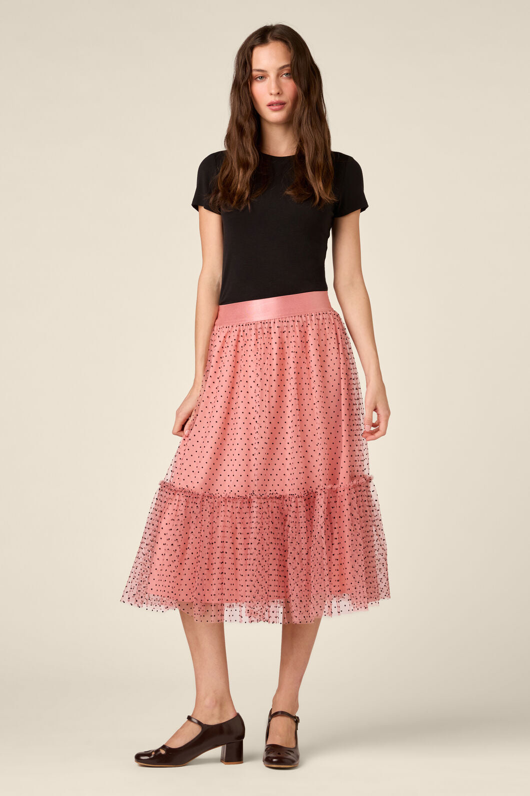 Princess Highway - Olivia Spot Tulle Skirt - pink