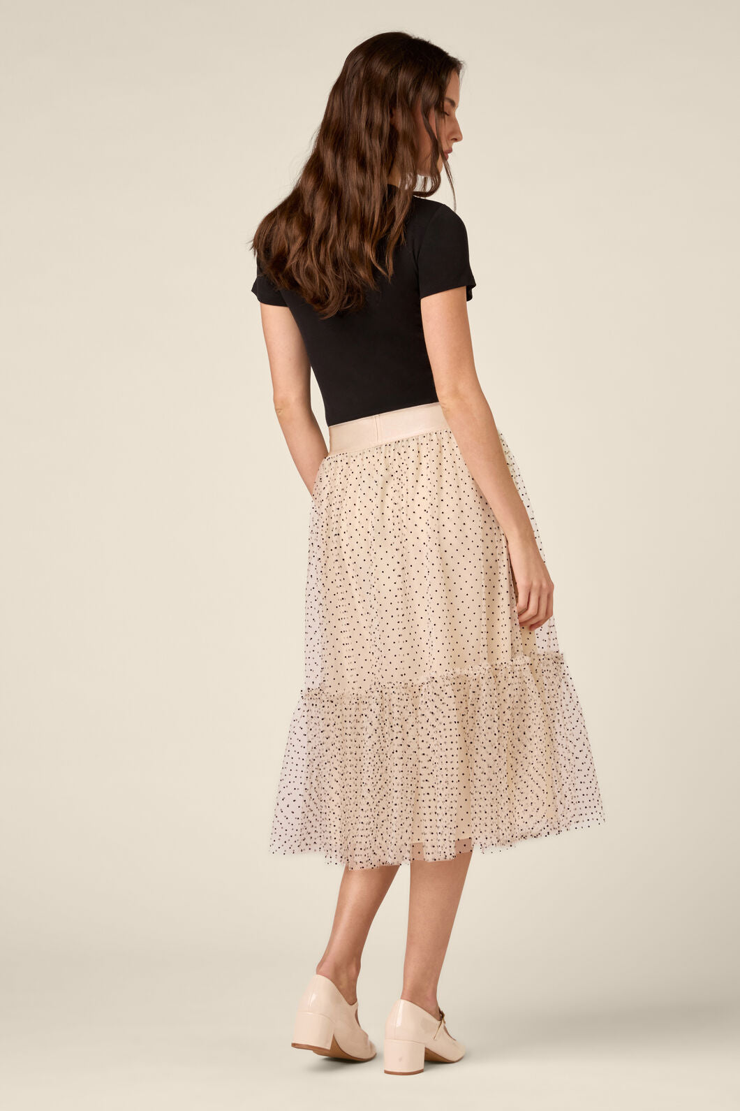 Princess Highway - Olivia Spot Tulle Skirt - cream