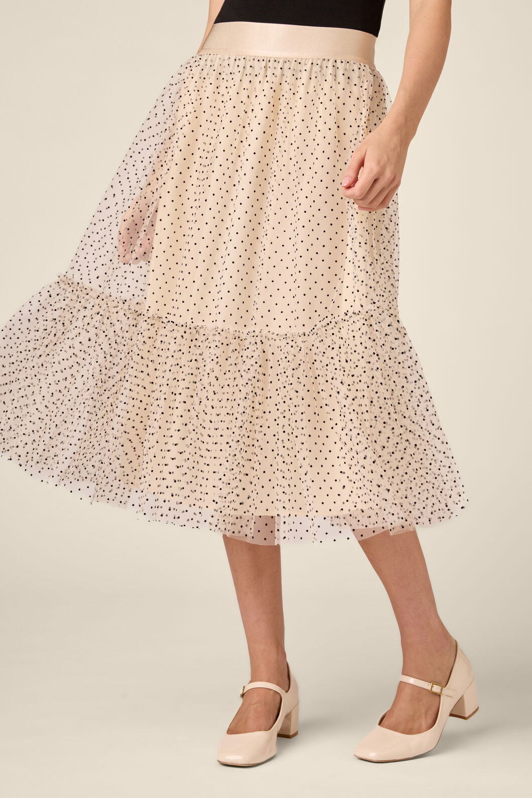 Princess Highway - Olivia Spot Tulle Skirt - cream