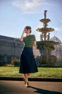 Princess Highway - Olinda Denim Midi Skirt - blue-denim