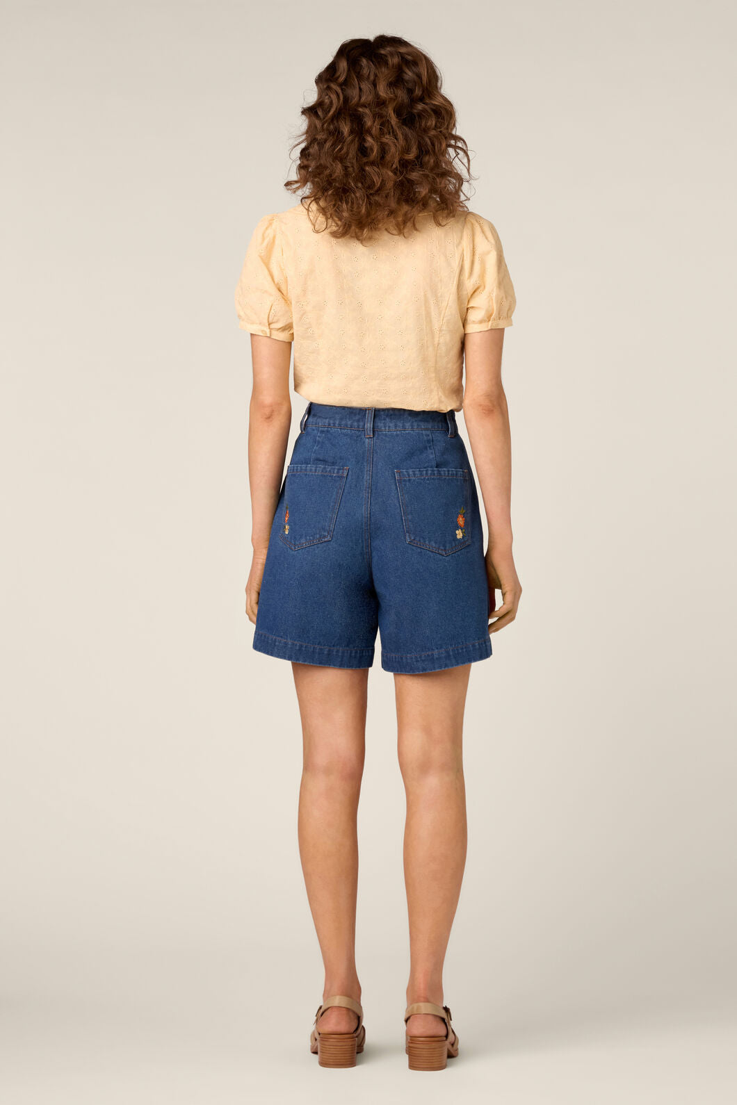 Princess Highway - Lorelei Sweet Broderie Blouse - buttercream