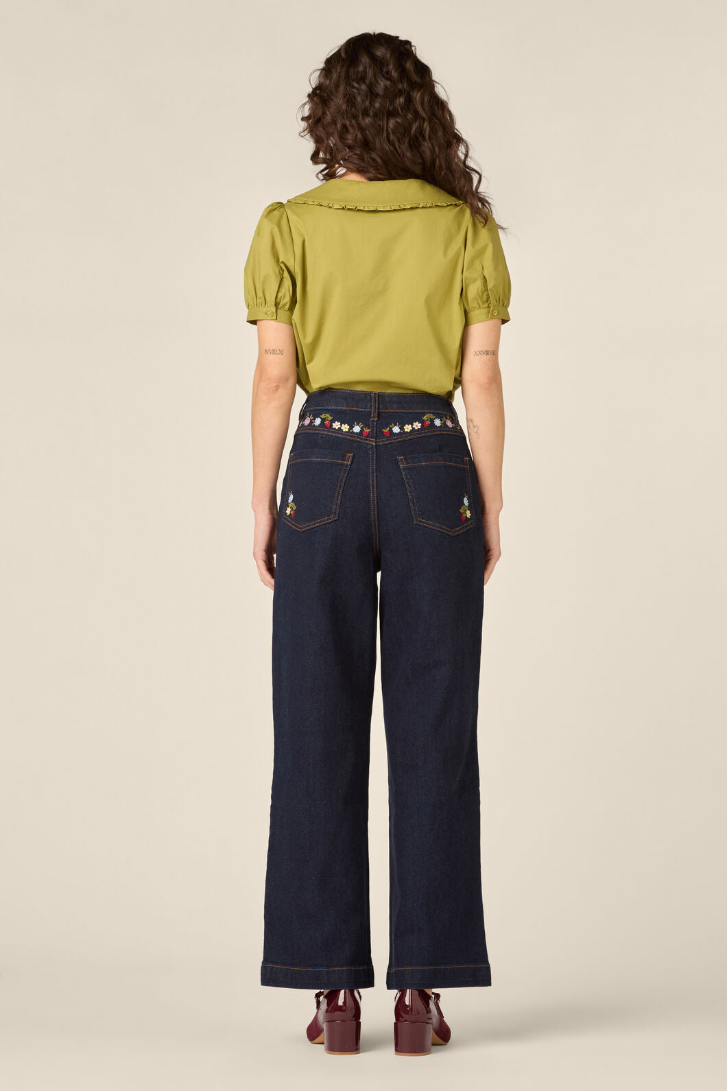 Princess Highway - Lydia Short Sleeve Blouse - green