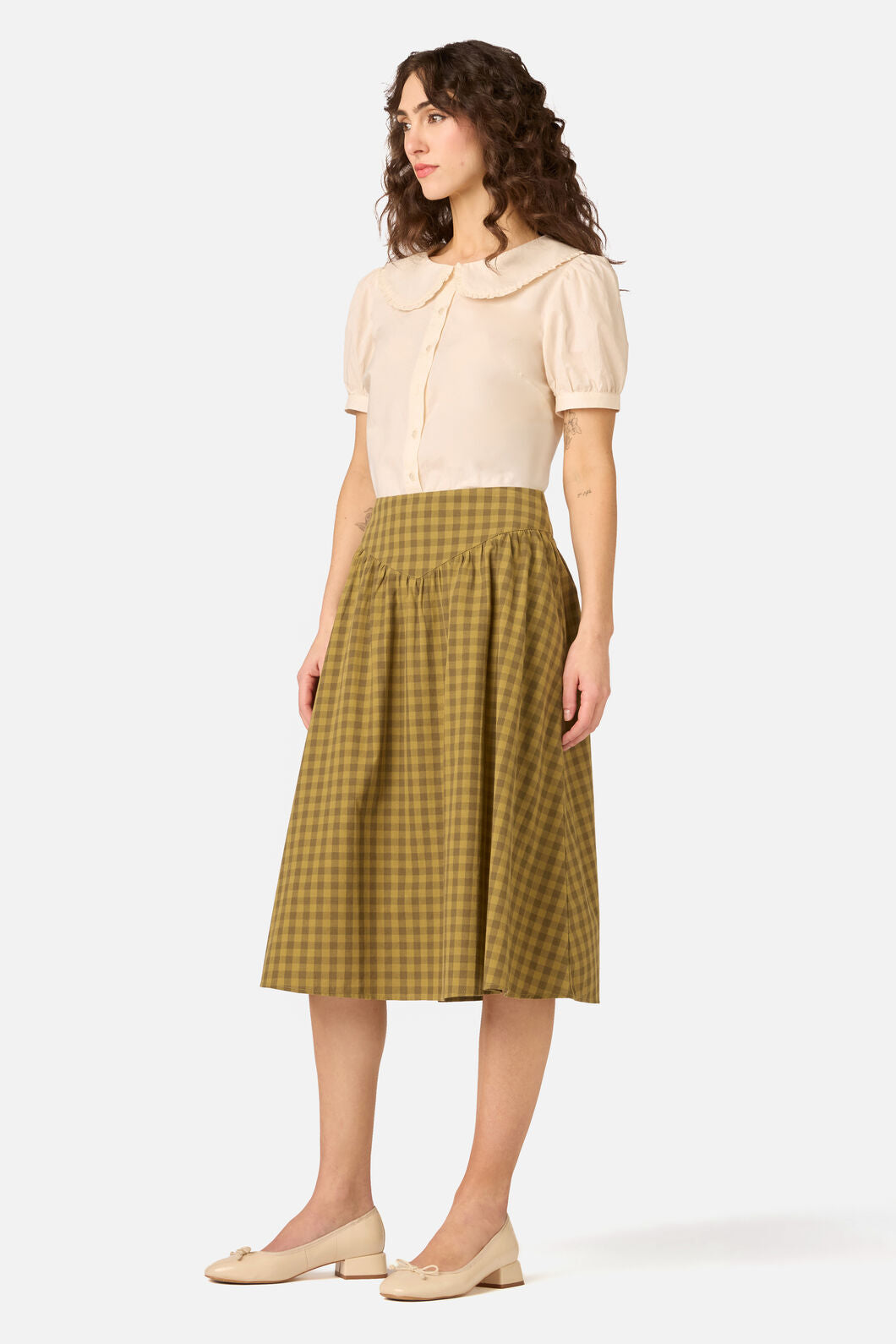Princess Highway - Lydia Short Sleeve Blouse - cream