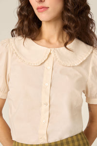 Princess Highway - Lydia Short Sleeve Blouse - cream