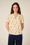 Princess Highway - Chloe Ditsy 90's Blouse - cream