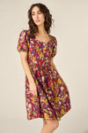 Princess Highway - Fairy Wren Mini Dress - plum