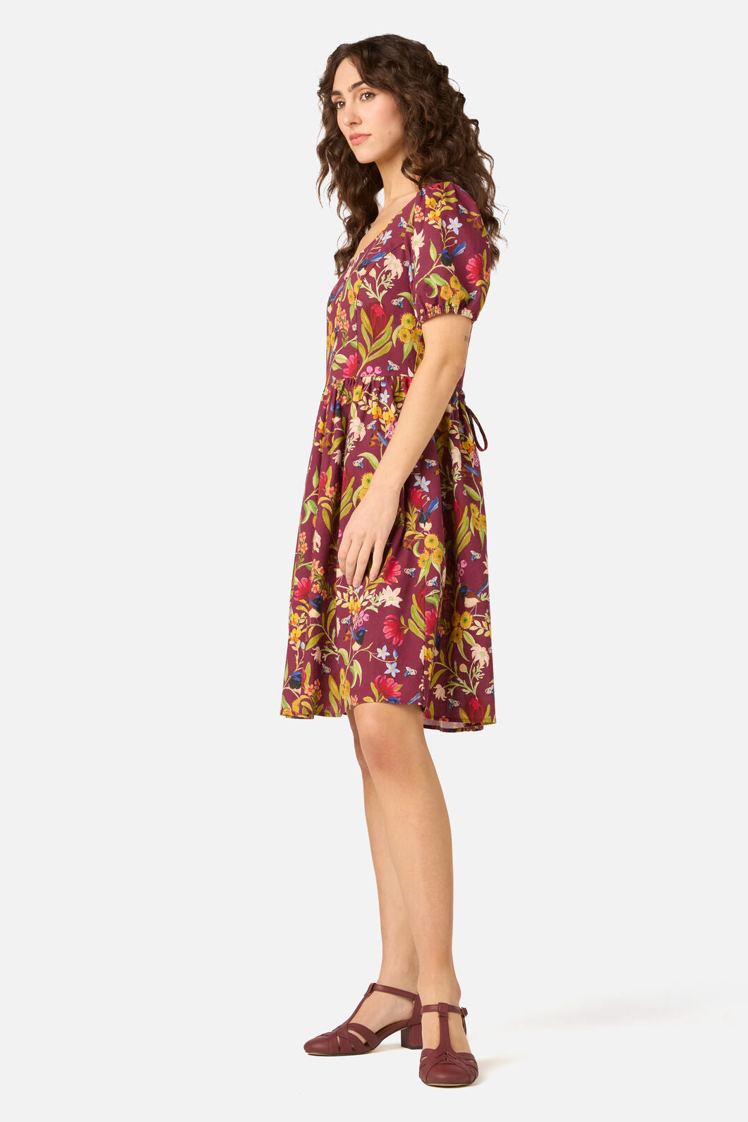Princess Highway - Fairy Wren Mini Dress - plum