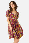 Princess Highway - Fairy Wren Mini Dress - plum