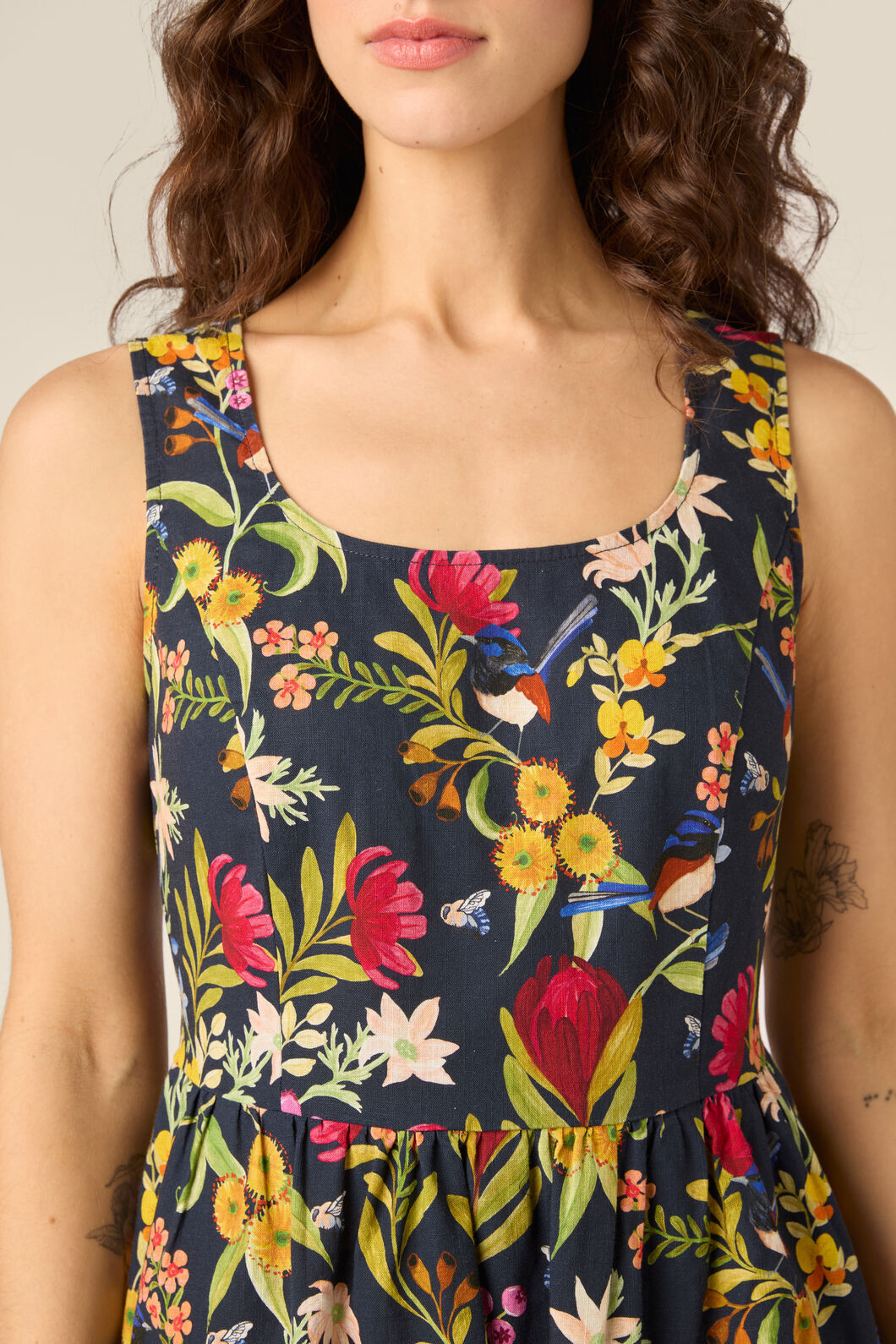 Princess Highway - Fairy Wren Midi Dress - navy