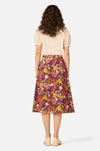 Princess Highway - Fairy Wren Midi Skirt - plum