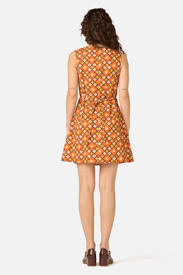 Princess Highway - Mimi Retro Shift Mini Dress - chocolate