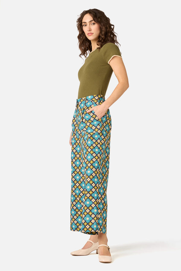 Princess Highway - Mimi Retro Wide Leg Pant - navy