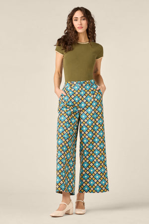 Princess Highway - Mimi Retro Wide Leg Pant - navy