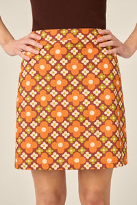 Princess Highway - Mimi Retro Mini Skirt - chocolate