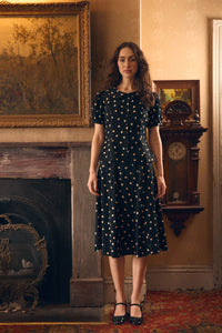 Princess Highway - Kelly Polka Dot Skirt - black