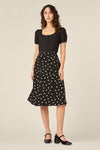 Princess Highway - Kelly Polka Dot Skirt - black