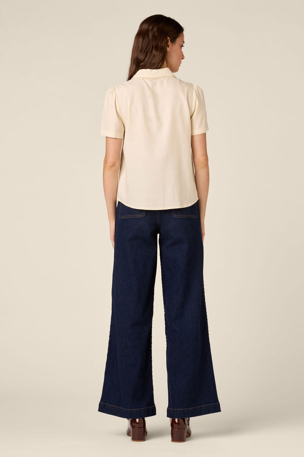Princess Highway - Chloe Embroidered Blouse - cream