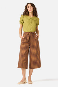 Princess Highway - Billie Check Culotte - chocolate