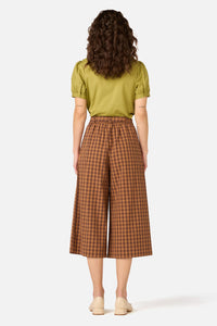 Princess Highway - Billie Check Culotte - chocolate