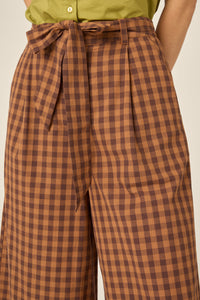 Princess Highway - Billie Check Culotte - chocolate