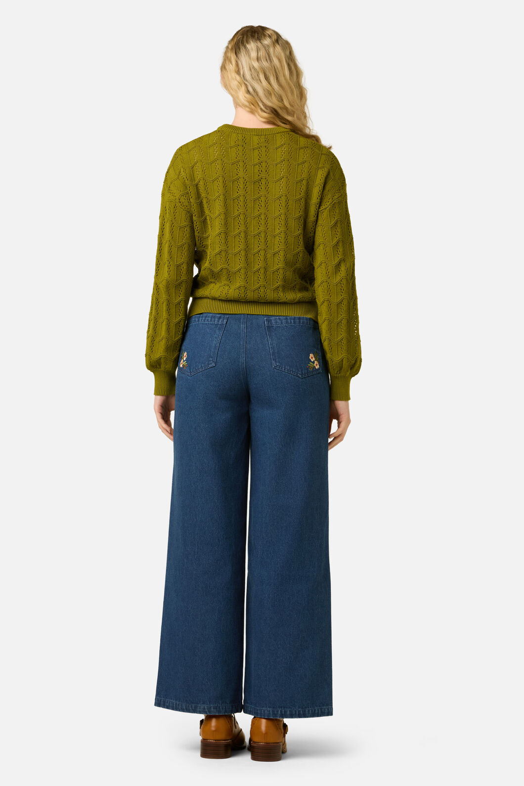 Princess Highway - Gracey Wave Knit Jumper - olive