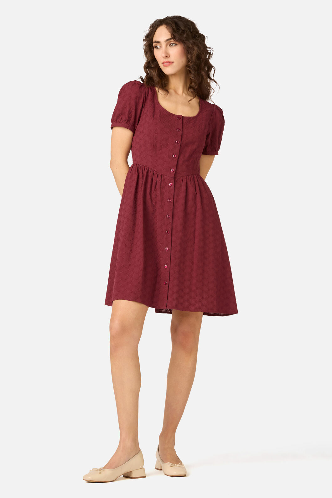 Princess Highway - Nova Prairie Dress - wine