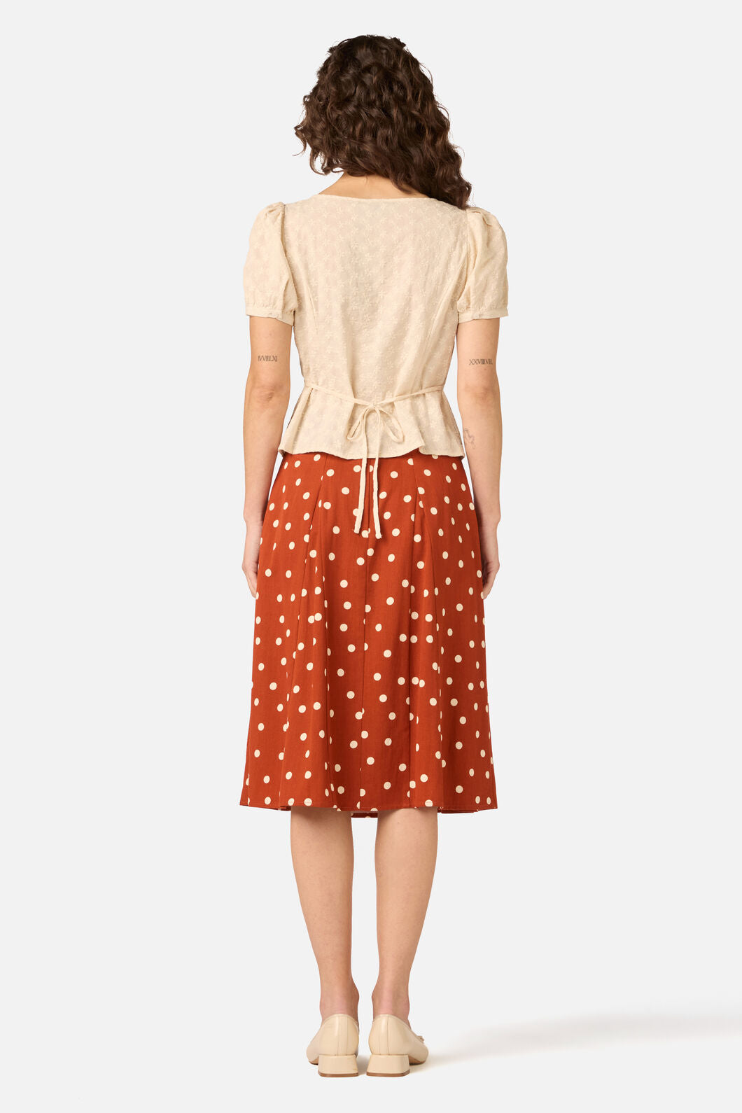 Princess Highway - Nova Prairie Short Sleeve Top - cream