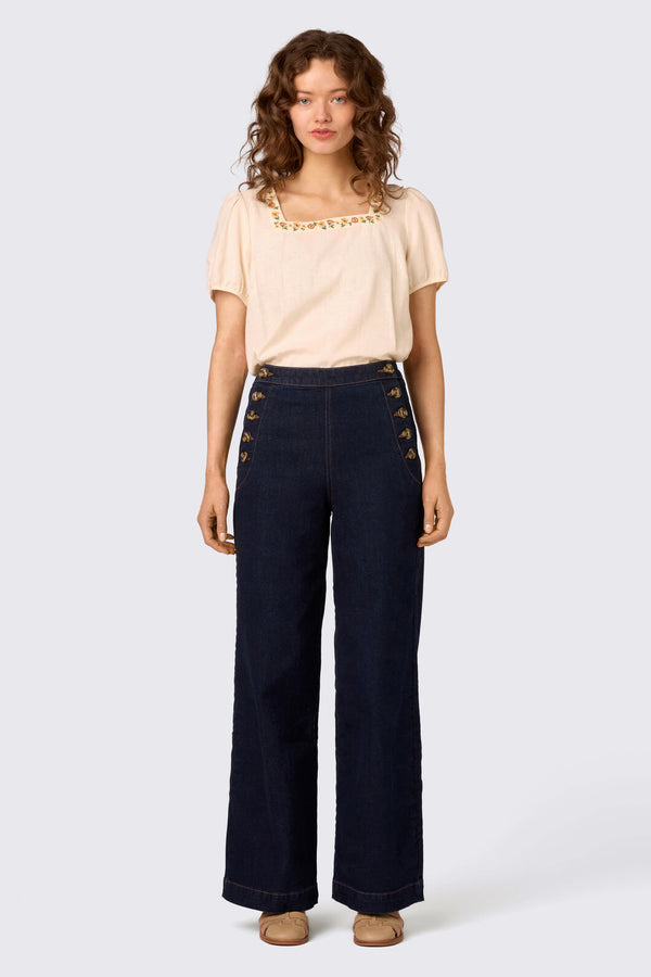 Princess Highway - Sailor Girl Classic Denim Jean - blue-denim