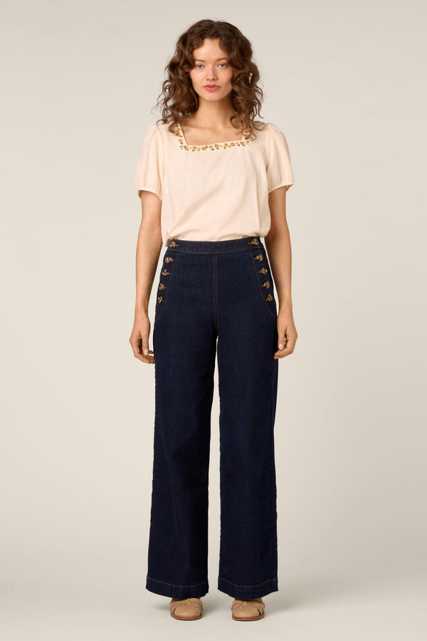 Princess Highway - Sailor Girl Classic Denim Jean - blue-denim