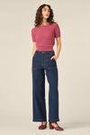 Princess Highway - Lila Short Sleeve Knit Top - rose