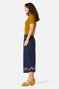 Princess Highway - Lila Short Sleeve Knit Top - golden-olive