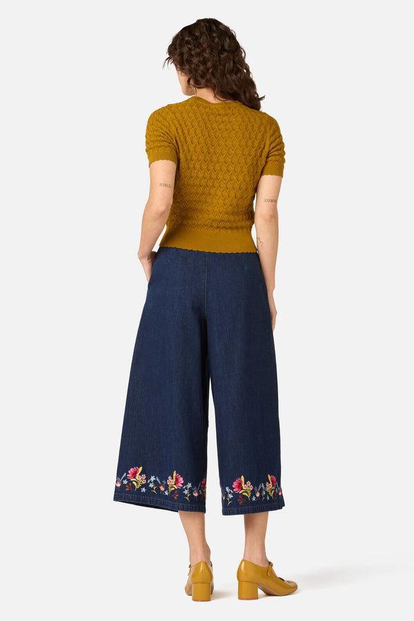 Princess Highway - Lila Short Sleeve Knit Top - golden-olive