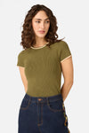 Princess Highway - Gigi Short Sleeve Knit Top - green
