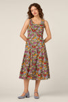 Princess Highway - Butterfly & Fruit Midi Dress - blue