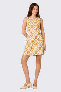 Princess Highway - Luxe Marigold Shift Dress - cream