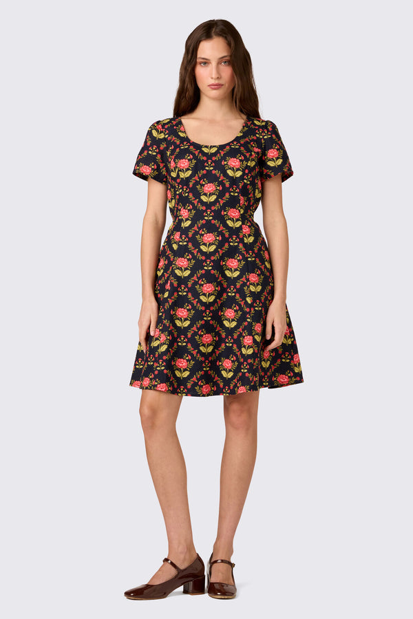 Princess Highway - Luxe Marigold Mini Dress - navy