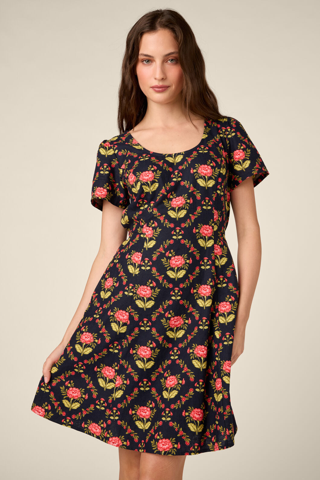 Princess Highway - Luxe Marigold Mini Dress - navy