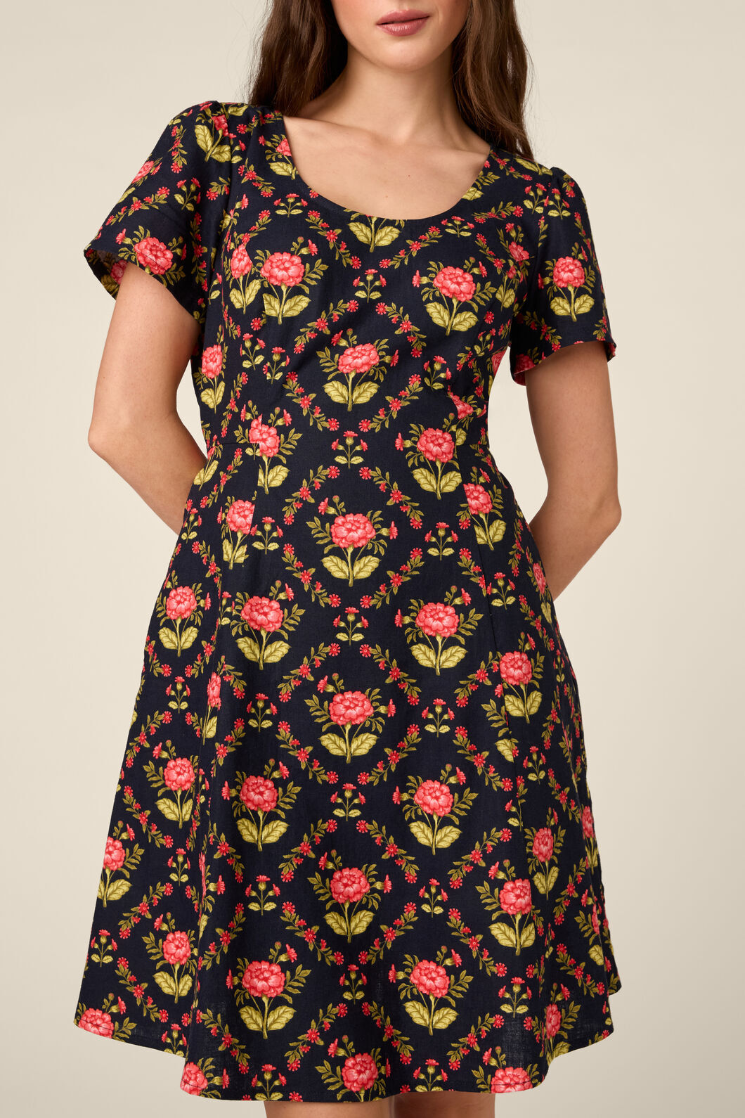 Princess Highway - Luxe Marigold Mini Dress - navy