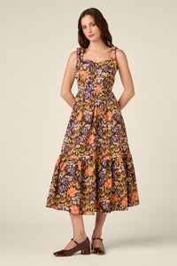 Princess Highway - Adelaide Floral Prairie Dress - plum