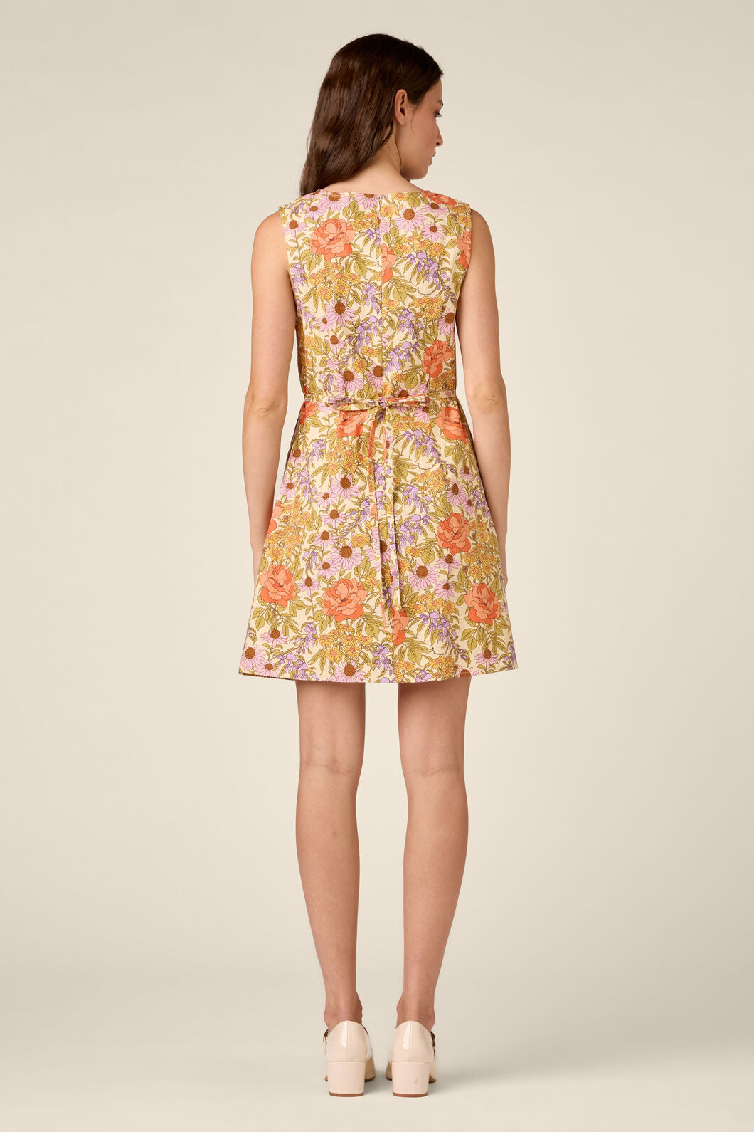 Princess Highway - Adelaide Floral Shift Dress - cream