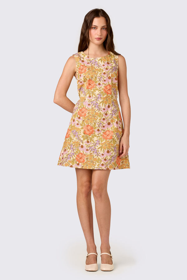 Princess Highway - Adelaide Floral Shift Dress - cream