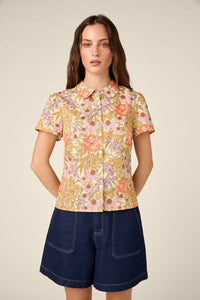 Princess Highway - Adelaide Floral Blouse - cream