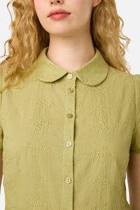 Princess Highway - Talia Broderie Blouse - olive