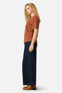 Princess Highway - Kangaroo Relaxed Tee - rust