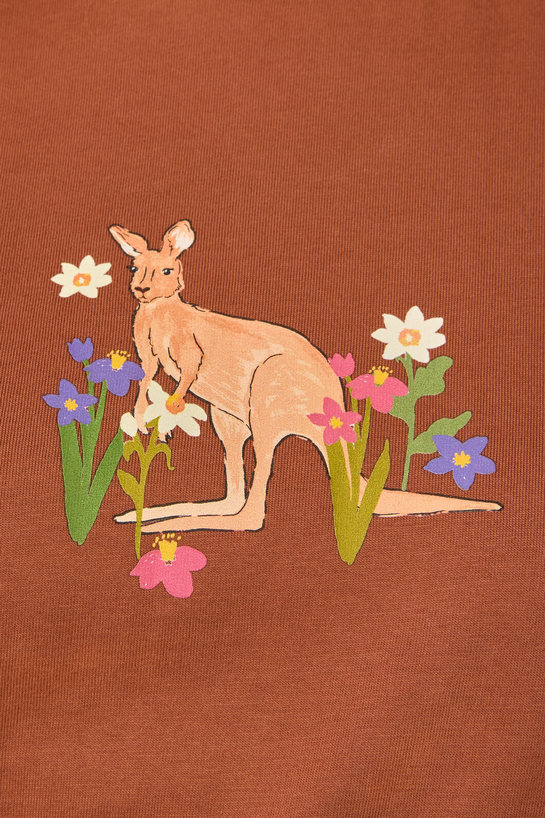 Princess Highway - Kangaroo Relaxed Tee - rust