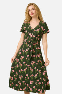 Princess Highway - Goldie Daisy Midi Dress - green