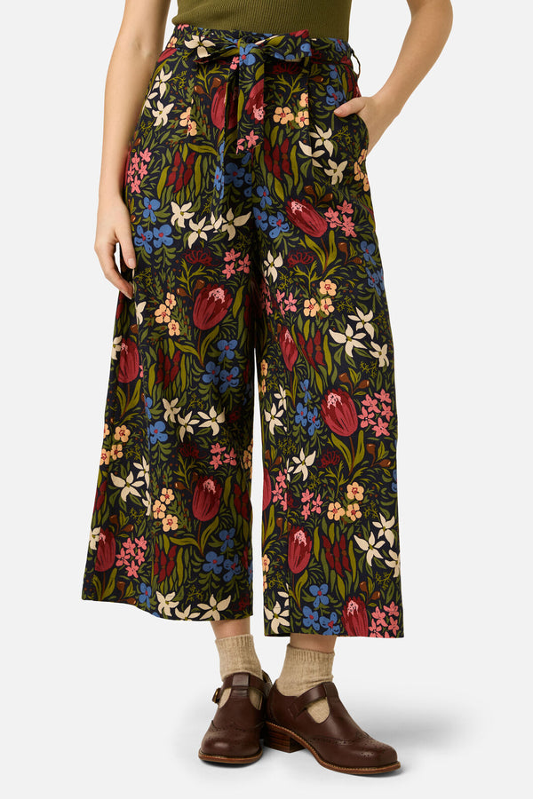Princess Highway - Mira Native Flora Culotte - navy