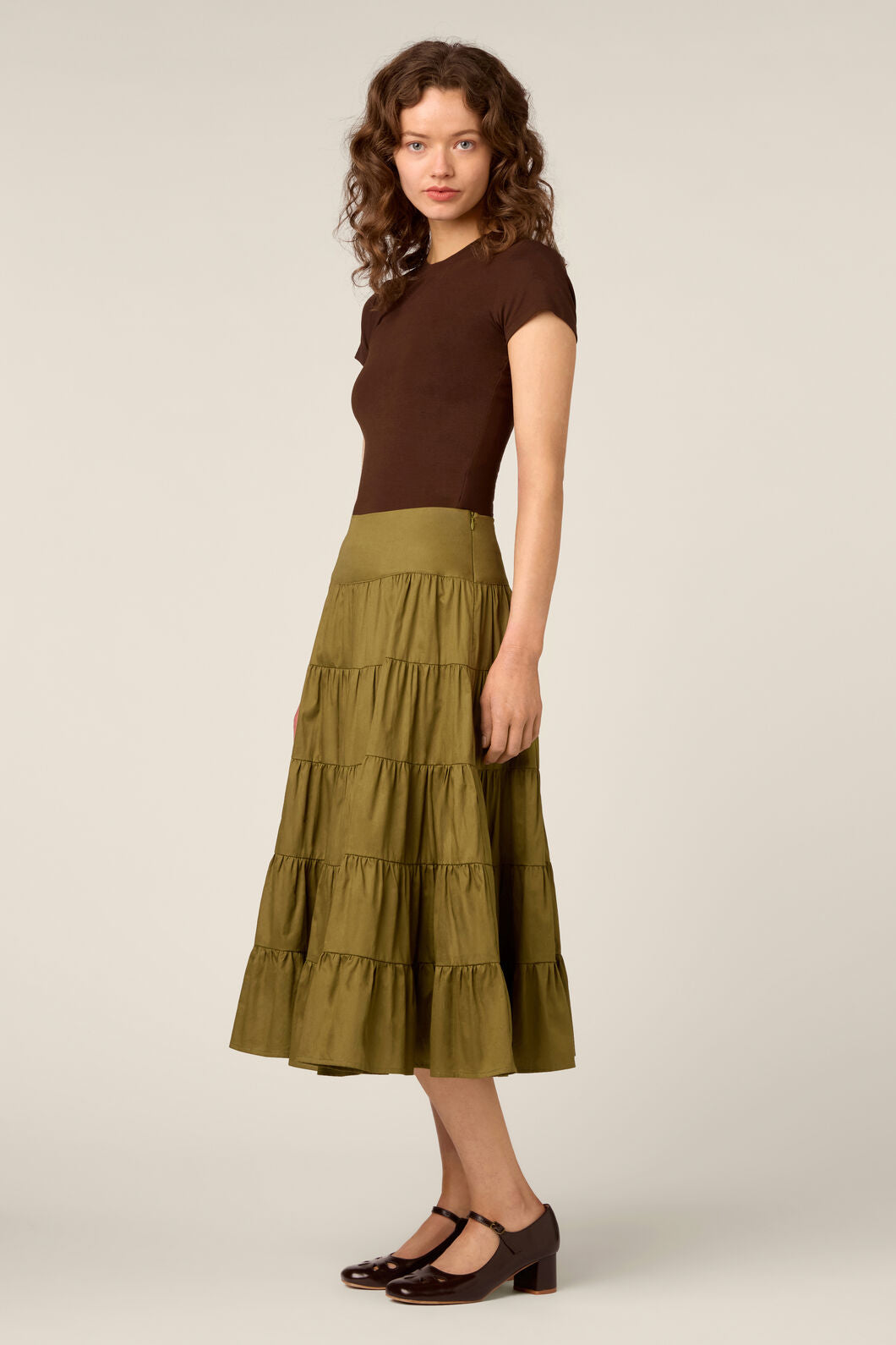Princess Highway - Andie Classic 90'S Tee - chocolate