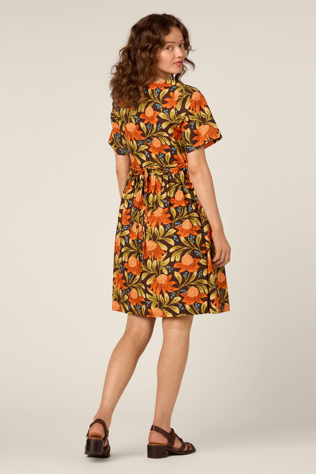 Princess Highway - Waratah Smock Dress - chocolate