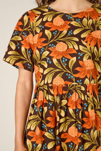 Princess Highway - Waratah Smock Dress - chocolate
